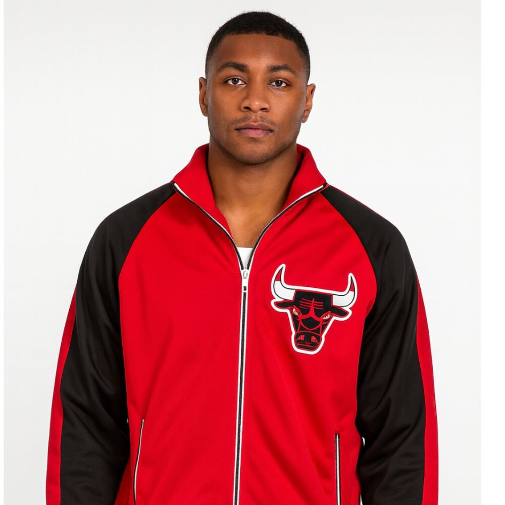 🔥 Chicago Bulls Track Jacket: Mitchell & Ness Authentic Hardwood Classics